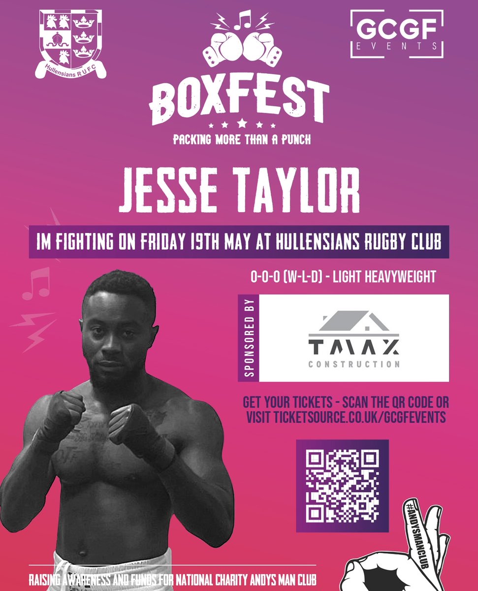 GCGFEvents's tweet photo. Jesse is making his bow for GCGF and in the boxing ring at the same time, pitting his wits against his friend, an avid footballer but lets see how he fairs in the boxing ring! 🥊

Thank you to TMAX Construction who’s Jesse’s sponsor 🤝🏼

Tickets 🎟️ https://t.co/BrHfWF6igK https://t.co/vcD3IjYs52
