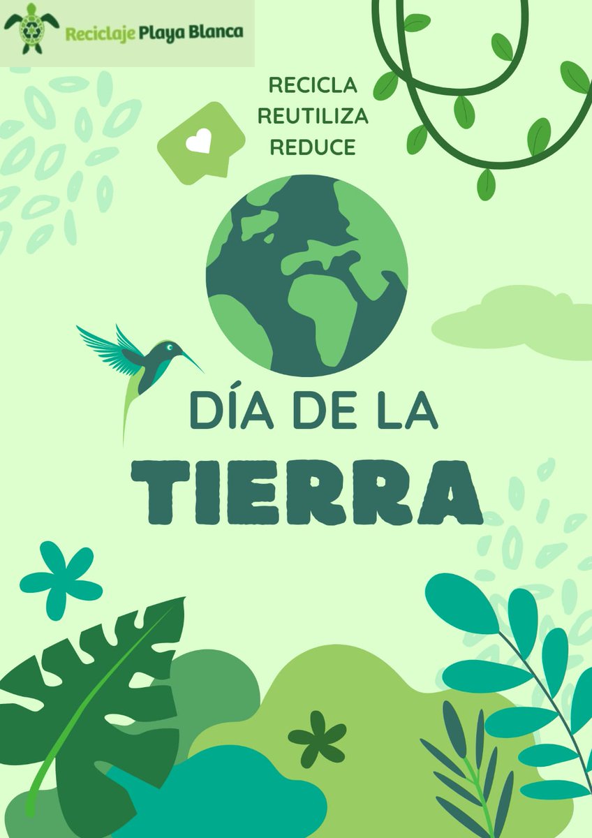 EcaPlaya's tweet photo. ¡Feliz día internacional de la tierra!
♻️Recicla, reutiliza y reduce.
Con tus acciones mitiga los impactos ambientales.

¡Happy International Earth Day! 
♻️Recycle, reuse and reduce. With your actions we mitigate environmental impacts.

#diadelatierra #22deabril #sostenibilidad https://t.co/QDnT7z0Slp