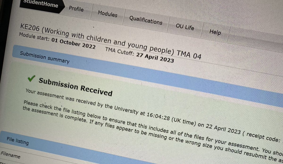 mandyjbennett78's tweet photo. So long, farewell, auf wiedersehen, goodbye ๐๐ป๐๐ป๐๐ผ๐ซฃ #TMA04 #KE206 @OU_EdPrimary @OUstudents https://t.co/nV9DHHcUD4