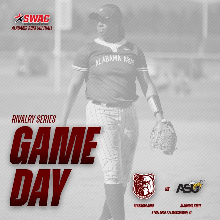 Series resumes at 3 p.m. today for game two in Montgomery❗️ 

🆚 Alabama State
🏟 Barbara Williams Complex
🕙 3 PM
📊 bit.ly/3m8tKyA

#aamubsb l #GoBulldogs
#ExcellenceIsOurStandard