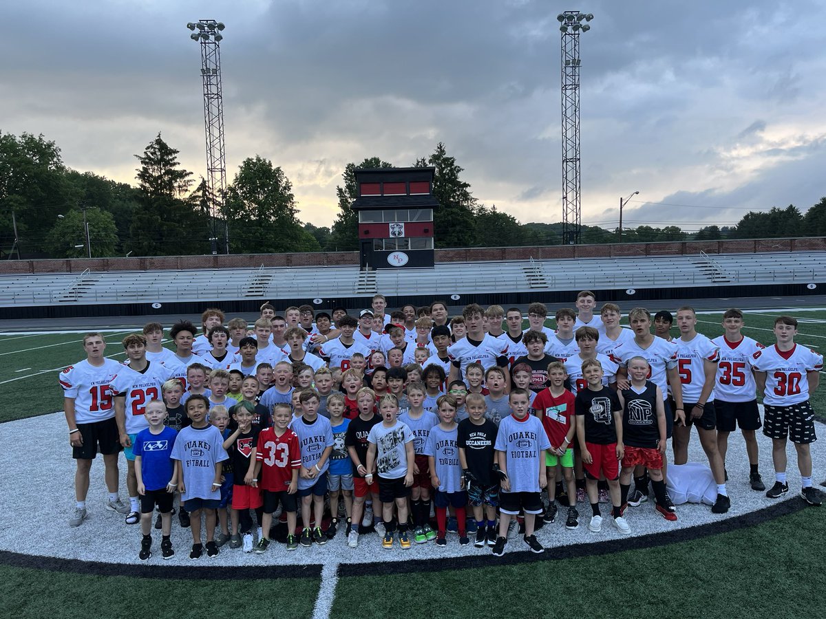 mrj_nphs's tweet photo. Attention future Quaker Football players: youth clinic is coming up and registration forms have been sent home! 

Go Quakers! https://t.co/jYHzwEfORj