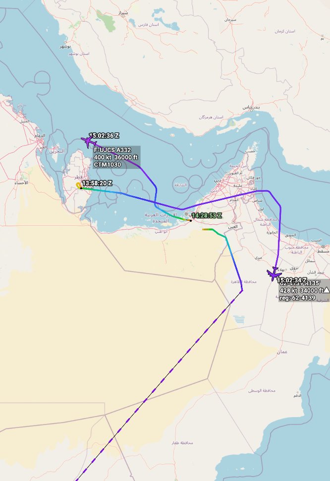 Oceanworldfree's tweet photo. 🇫🇷French Air Force CTM1030 F-UJCS #3B7544
🇺🇸USAF 62-4139 #AE01D0
#Khalifa Port
#Djibouti
Airbus A330-243
Boeing RC-135W https://t.co/a1tfl4vJfl
