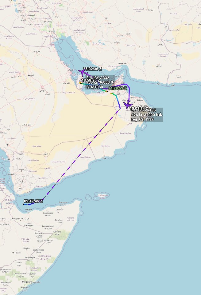 Oceanworldfree's tweet photo. 🇫🇷French Air Force CTM1030 F-UJCS #3B7544
🇺🇸USAF 62-4139 #AE01D0
#Khalifa Port
#Djibouti
Airbus A330-243
Boeing RC-135W https://t.co/a1tfl4vJfl