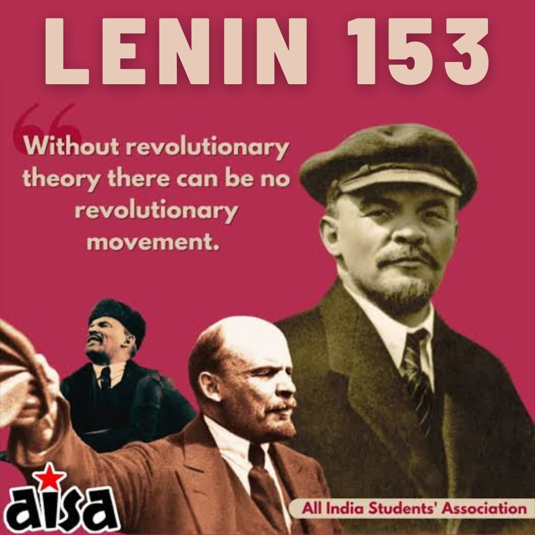 On 153rd Birth Anniversary of Comrade Lenin, let us resolve to serve the suffering people and strengthen the people’s movement for democracy and justice. 
#DefeatFascism