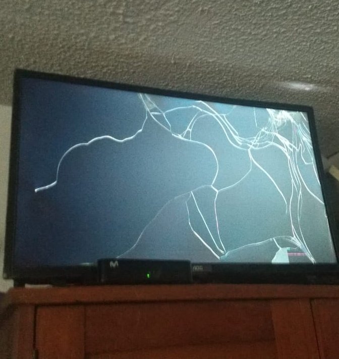 Mi gats acaba de matar el televisor 😭😢