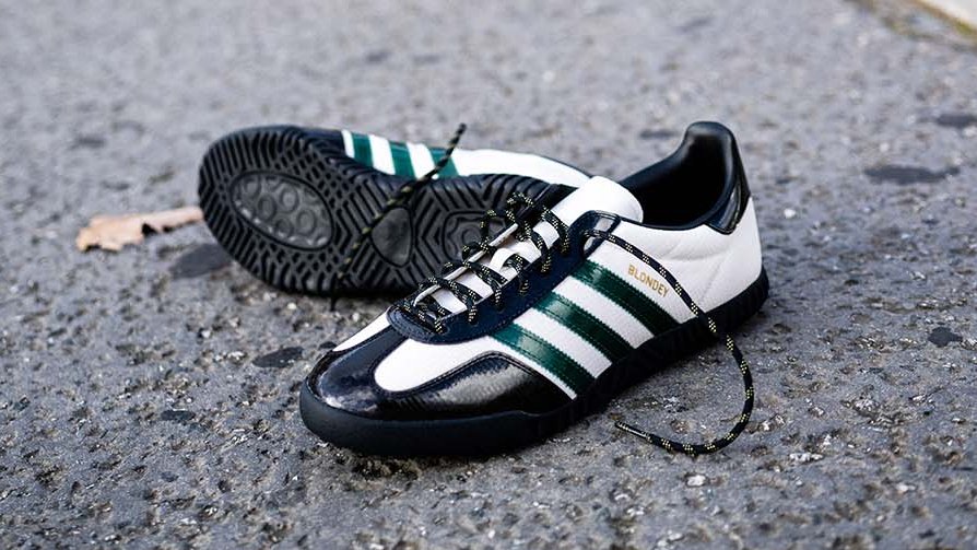 adidas gazelle silver green womens A.B. Gazelle Indoor (Blondey) – Premier