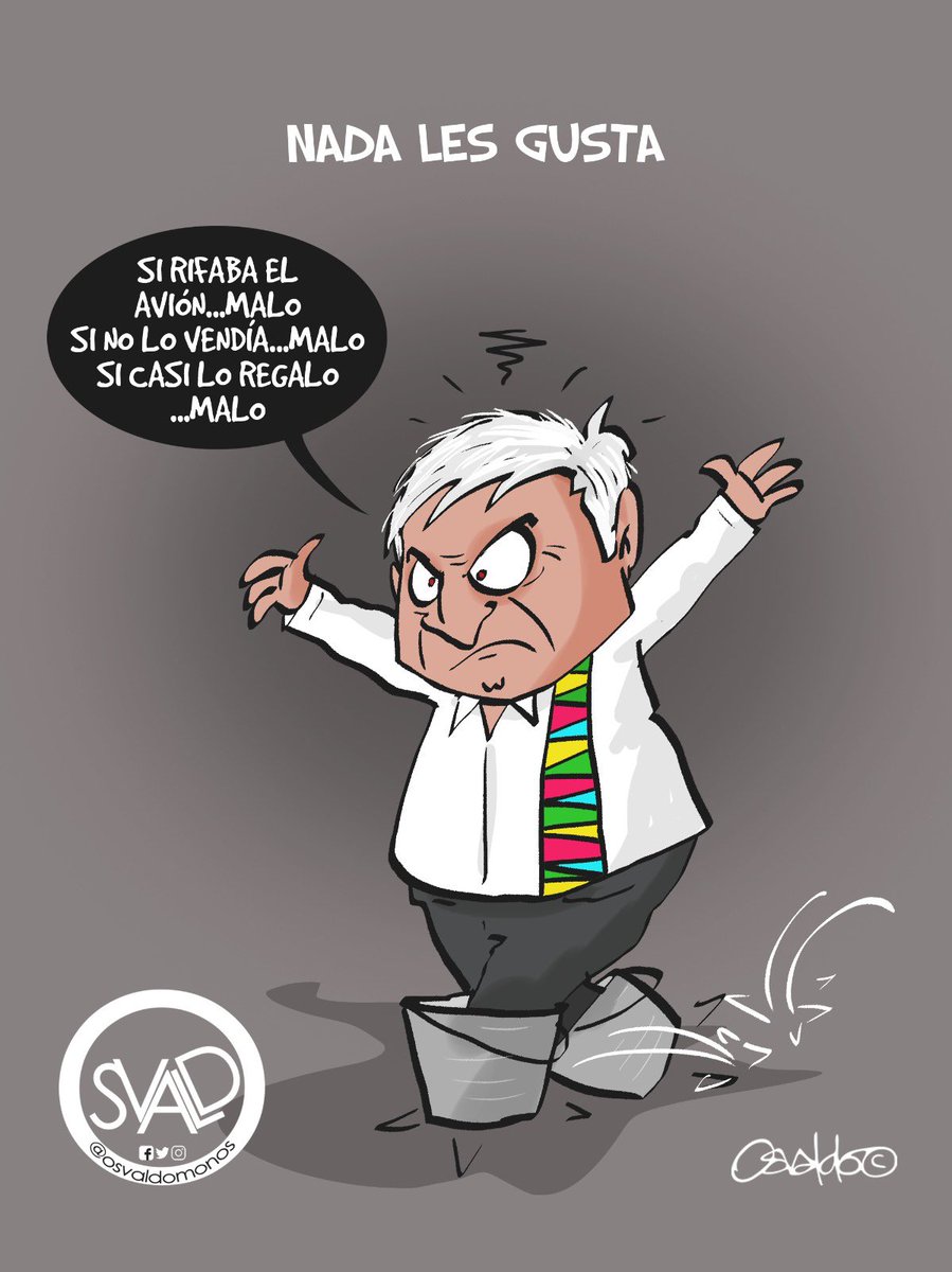 osvaldomonos's tweet photo. Ni porque lo remató con casi 70% de descuento, dada su honestidat lo hizo porque tenía una falla de origen, afortunadamente además de tener al “mejor presidente de todos los tiempos” ahora tenemos un “Ingeniero en aeronáutica” #NoTeMerecemos #elcarton @OEMenlinea @elsolde_mexico https://t.co/ZvsFUA1Hau