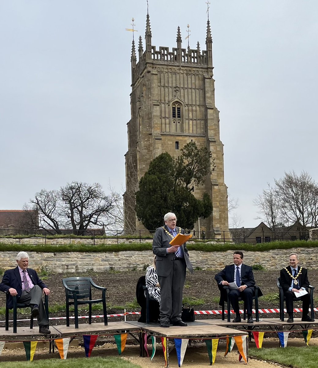 Droito's tweet photo. Delighted to officially open the Evesham Abbey Trust project this morning. A great community inspired project supported amongst many others by two of my passions in life- Wychavon District Council and the Worcestershire Freemasons! https://t.co/0rnKxzqDeK