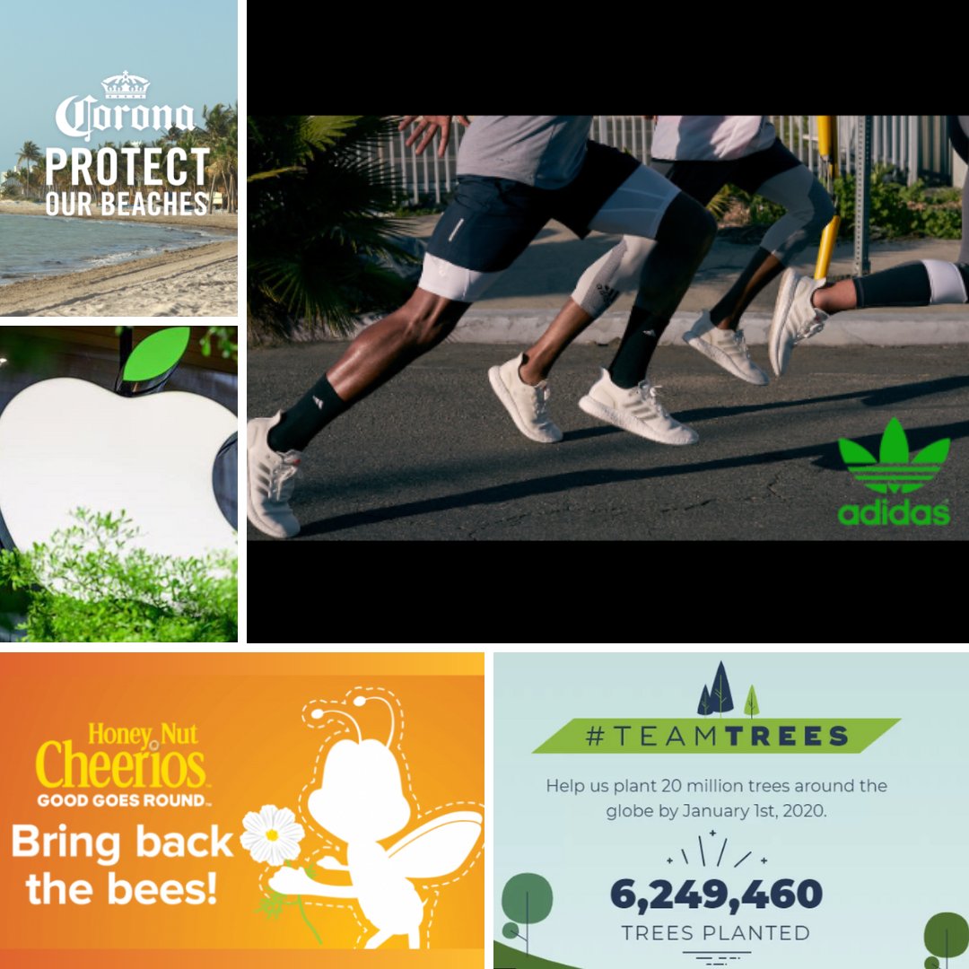 Our favorite Earth Day ads from the last few years

🌳 #TeamTrees by #MrBeast 
🌊 #Corona's #ProtectOurBeaches
🌱 #Apple's Restore Fund
♻️ #Adidas' Futurecraft.Loop
🐝 #Cheerios' #BringBackTheBees

Which ad inspired you the most?🌍💚
#EarthDay #Sustainability #Marketing