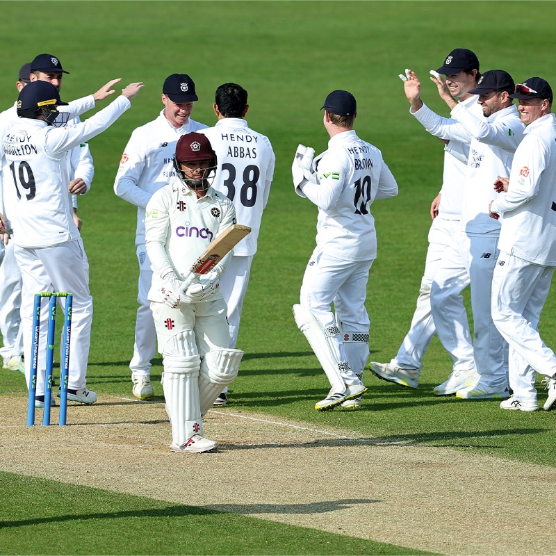 Match figures of 6-64 for Mohammad Abbas as Hampshire beat Northamptonshire by an innings and 270 runs.

He's the leading wicket-taker in the County Championship with 21 wickets at an average of 13.71
#CountyCricket2023 #Cricket