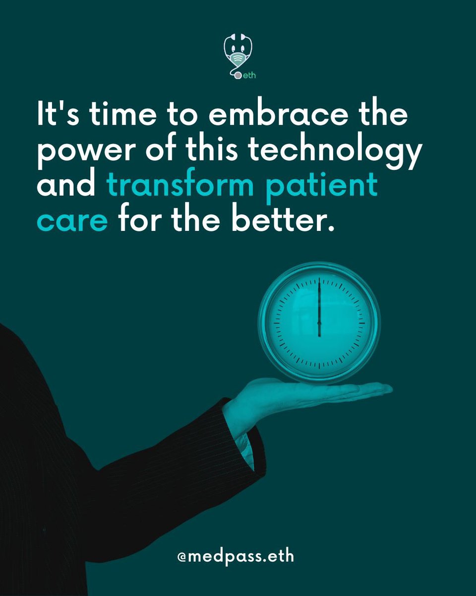 medpass's tweet photo. Follow us for more web3 healthcare updates!
.
.
.
#web3 #metaverse #nft #crypto #nfts #nftcommunity #nftart #digitalart #medpass #meta #healthcare #healthcareworkers #healthcareheroes #healthcareprofessionals #blockchain #Decentralization #DigitalHealth https://t.co/mSAqEldRsI