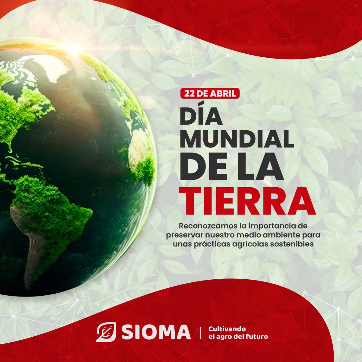 siomapp's tweet photo. Hoy celebramos el #DíaMundialDeLaTierra, honrando su significado especial para todos los que trabajan en el sector agrícola🌎💚
#CultivandoElAgroDelFuturo #AgriculturaDePrecision https://t.co/jnestasCR6