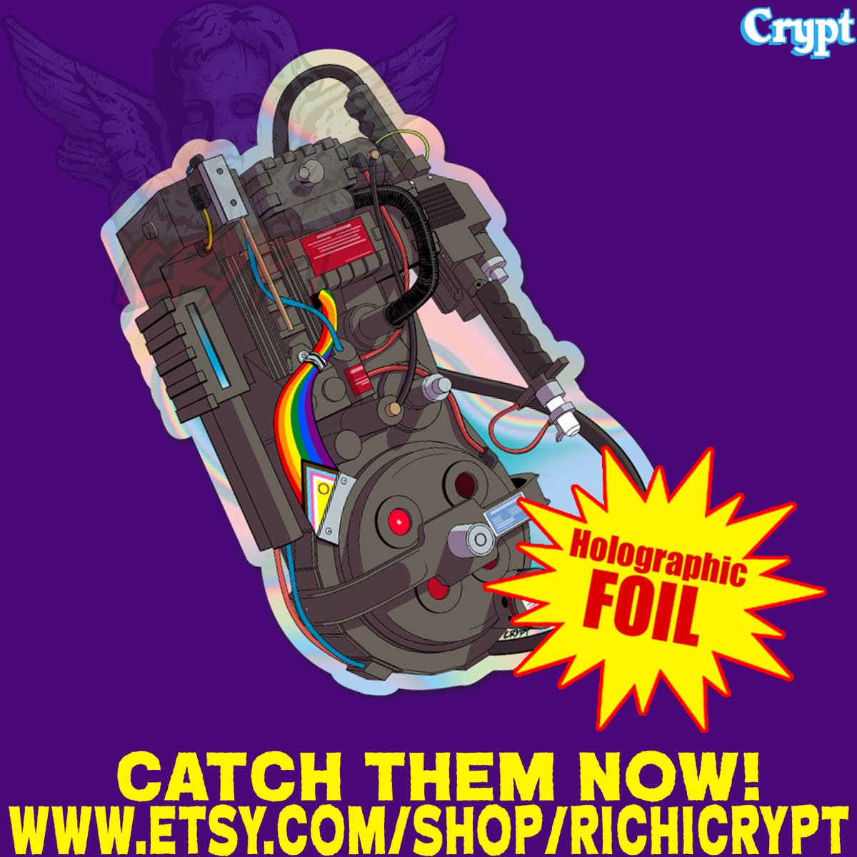 RichiCrypt's tweet photo. ATTENTION STICKER HEADS! the new #Ghostbusters  is for everyone" #Pride2023  Proton-Pack sticker is making it's debut!
Real Ghostbusters Egon is back in stock!
Get them both now in the shop! https://t.co/la82JQxRyE https://t.co/IddTeWLhVc