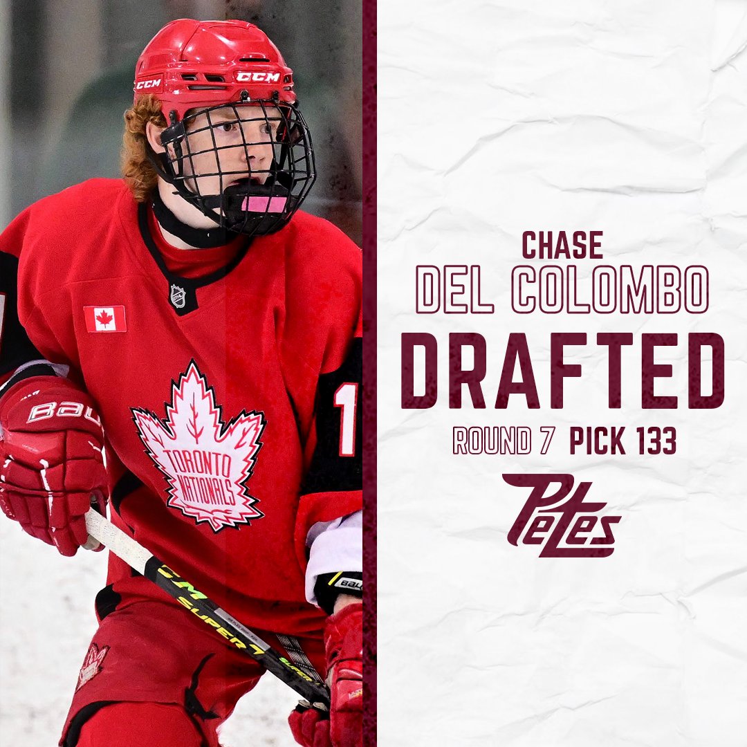 With the 133rd pick in round 7 of the 2023 OHL Priority selection, the Petes are proud to select Chase Del Colombo from the <a href="/TorontoNatsU16/">TORONTO YOUNG NATIONALS U16AAA</a> 

#GoPetesGo #OHLDraft
