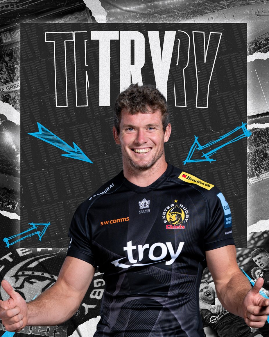 26 TRY CHIEFS
What a great moment in his last game.  Ian Whitten uses his power and pace to bust over from 2m out.
5-7
#EXEvBRI