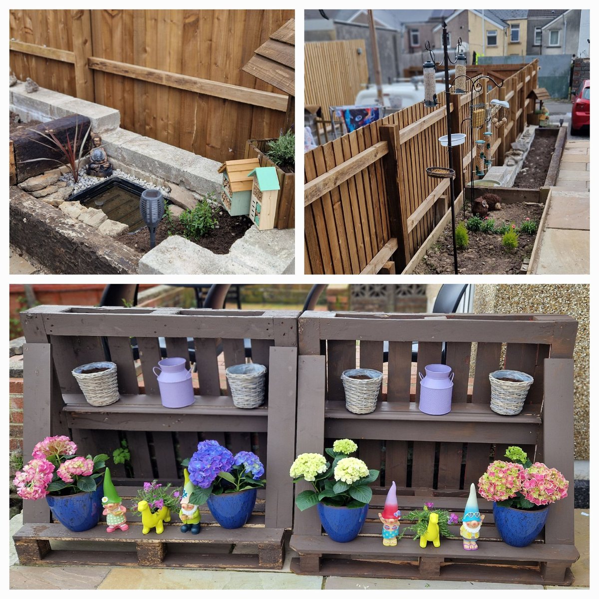 SustainableKC's tweet photo. Earth day 🌎 

To do my bit for #EarthDay this year me and my partner (@NBorstal) have been planting wild flowers and plants, adding bird feeders, #recycling old pallets into a stand for our flowers and adding water sources that will attract bees, insects and birds to our garden https://t.co/ry4xcu1BeM