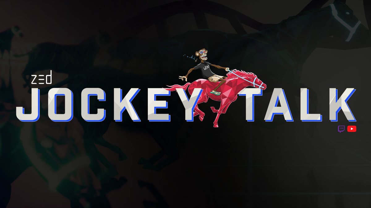 Introducing: @Zed_Run Jockey Talk 🐎🎙
Talking shop with the stable owners of Novus Earth.

🧠 Stable Strategy 
🐴 Horse Giveaways
🏁 Live Chat Races
🤌 Immaculate Vibes

Starts Next Week! 👀

Watch live at twitch.tv/chateauxgaming
or catch the replay at youtube.com/@ChateauxGaming