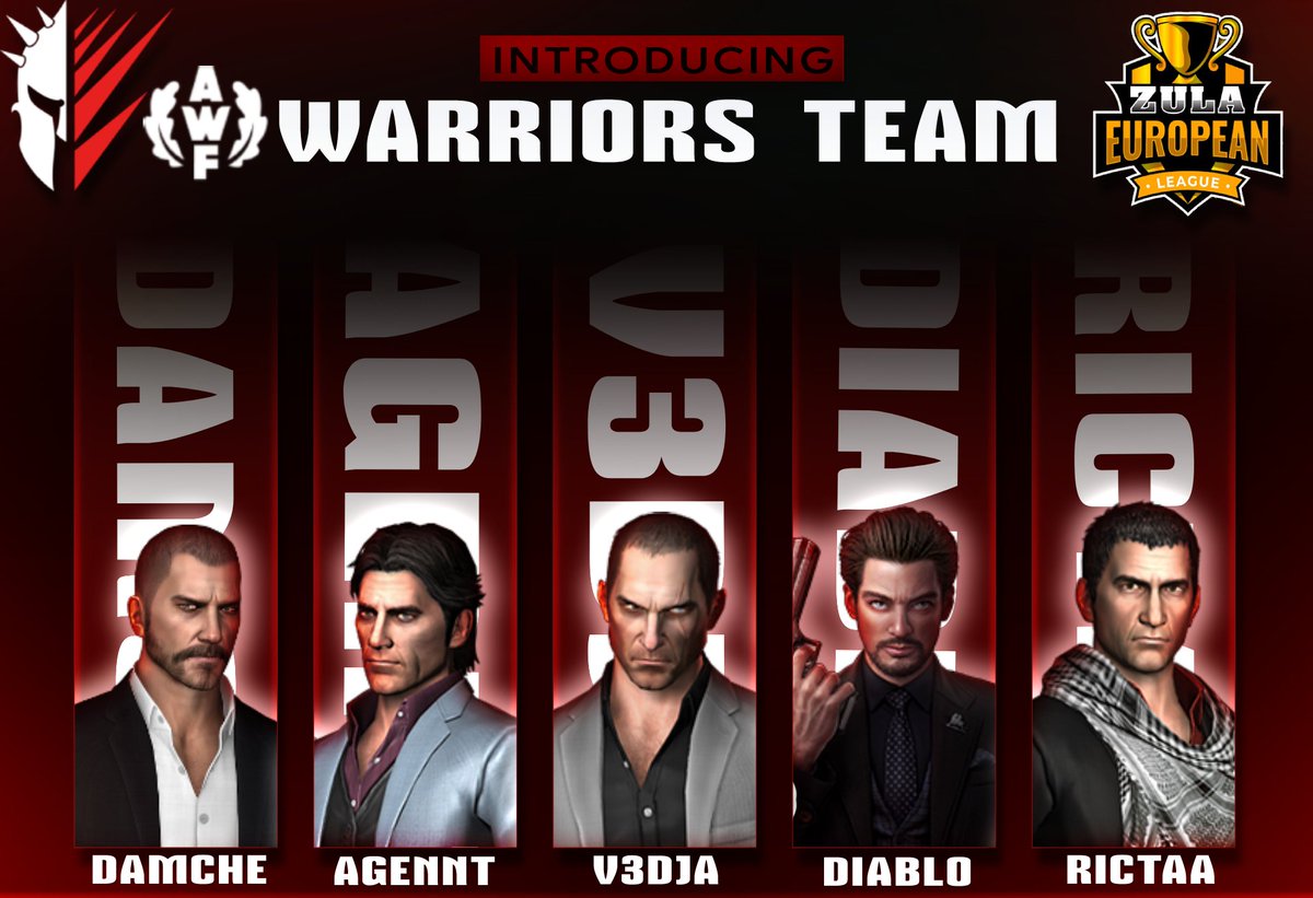 ‼️Attention. We're back‼️
We present our new team!🔥
The Zula European League consists of 8 teams who will compete for the top 4 spots in the Zula Championship. First game will be on May 6th and it will be transmitted on <a href="/ZulaClubEu/">ZulaClub Europe</a> channel. 
Management of organisation <a href="/AWF_BP/">AWF Biała Podlaska</a>