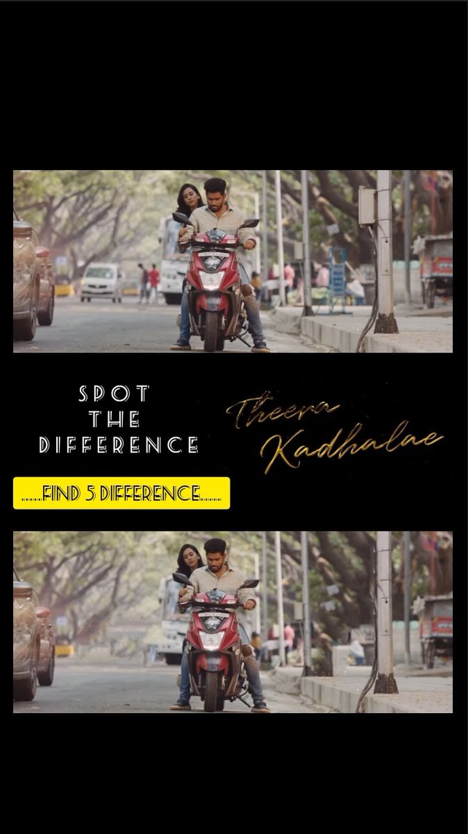 samvishal_king's tweet photo. Spot the 5 difference❤
First question...
 #SamVishal https://t.co/n2n5s8EXm5