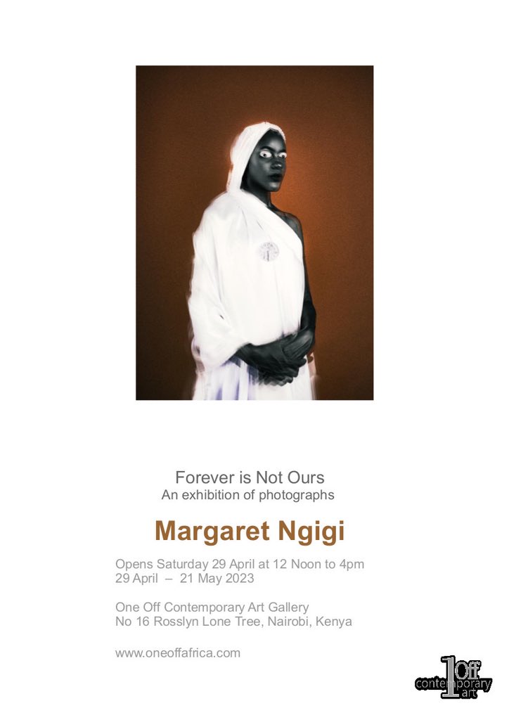 margaret_ngigi_'s tweet photo. Late Gm everyone 👋🏾
.
I’m so happy to welcome everyone to my IRL solo show, new series Forever Is Not Ours opening on Saturday at One Off Contemporary Art Gallery, Nairobi.  
.
.
#fino0020 https://t.co/mWyPSPGevK