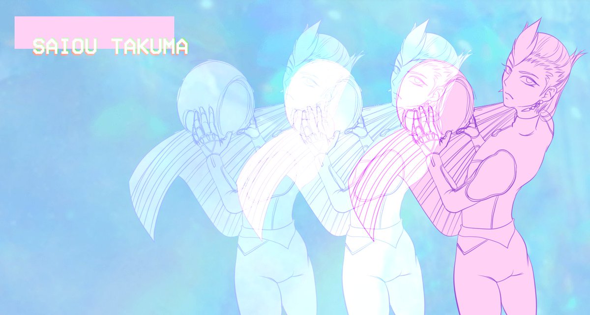 Noir2Nuit's tweet photo. an old one I've considered a wip but it's from 2018 so let's called it done, I don't know what I can add anyway 

#SaiouTakuma #ygoGX #SartoriusKumar https://t.co/6Hs3HKMHRH