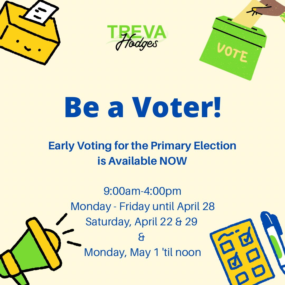 ctowntreva's tweet photo. Headed downtown for Thunder over Louisville? Why not go ahead and cast your vote for the primary election? Early voting is open today until 4pm at the courthouse. Be a voter today! #ThunderOverLouisville #ChooseCharlestown #CharlestownFirst #DrMayor #ReElectTreva https://t.co/gcfQNYQv1t