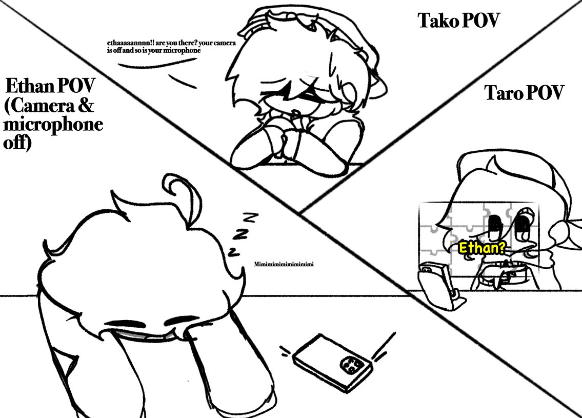 FnfSplattin's tweet photo. “Sleepover” - Random Trio Comics https://t.co/6coGJ5ynDQ