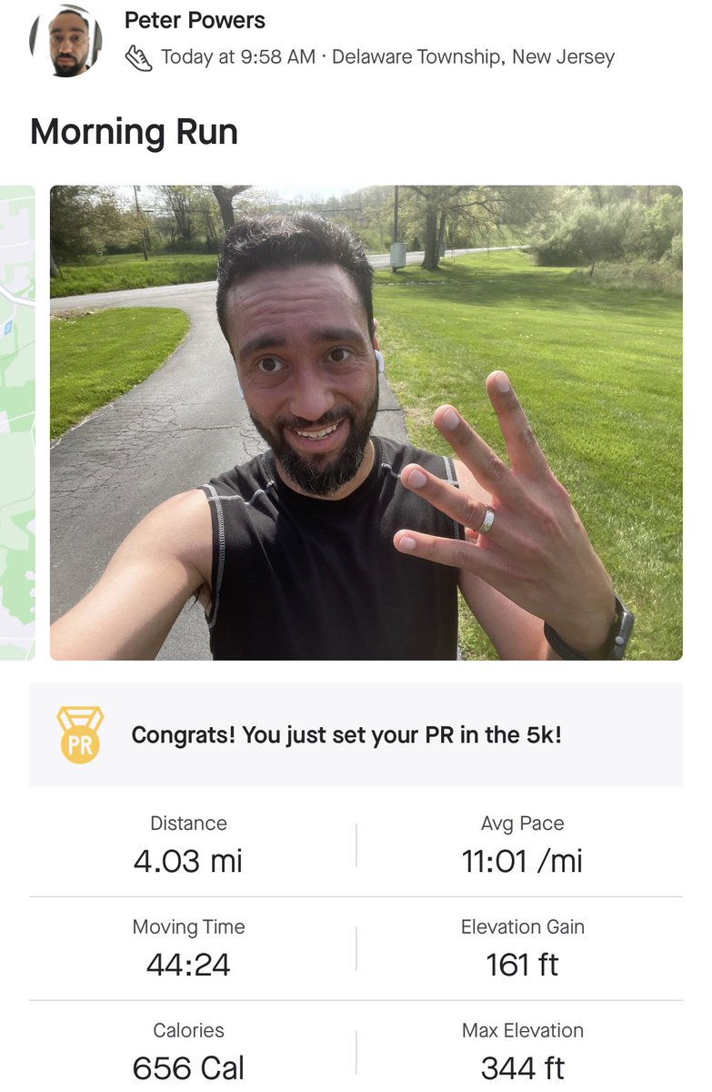 peterlpowers's tweet photo. 4 mile #run this morning! Not the best pace, but winds were pretty strong! lol #runner #instarun #exercise #fir #fitness #health #healthy https://t.co/E4diAkVldO