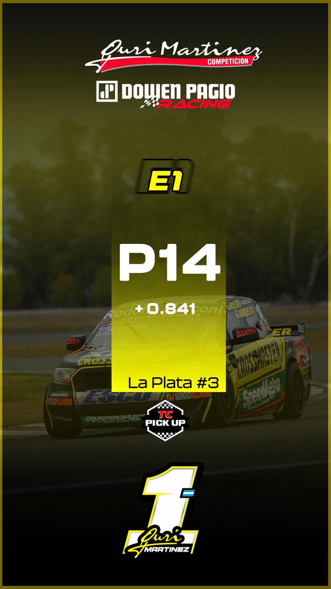 gmartinezcomp's tweet photo. Entrenamiento 1 en la Fecha 3 de las TC Pick UP🏁🏁
@Agusmartinez_9  @guriomar1 https://t.co/Jh3xuNtBBg