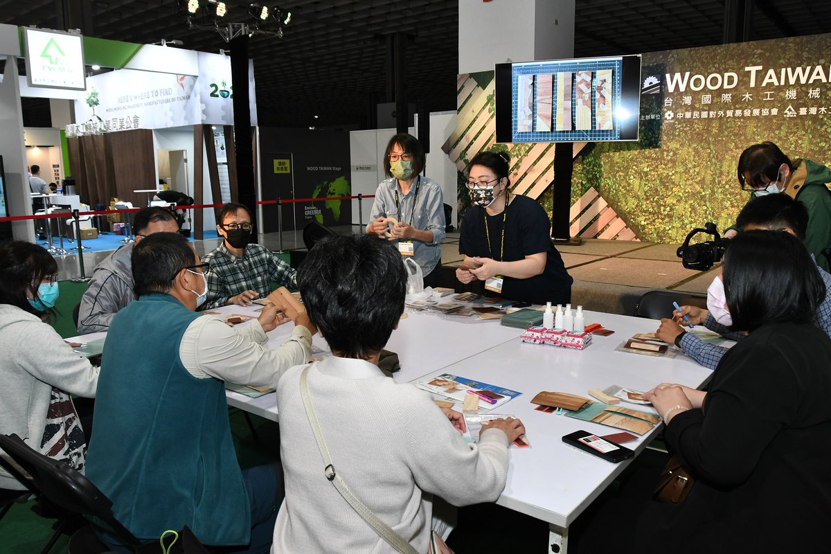 WoodTaiwan's tweet photo. Day 3 at WOOD TAIWAN 2023 has been filled with hands-on experiences and craftsmanship. Keep it up! #WOODTAIWAN2023 #Day3 https://t.co/fD8gudSNER