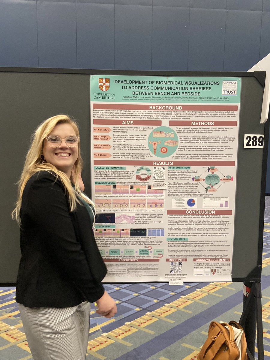 And thanks to everyone who stopped by my poster!! 🎨🧬🔬It was very exciting to discuss with others about scientific communication and the potential it has in this field. 

Thanks to <a href="/IPVSociety/">IPVS - International Papillomavirus Society</a> for creating such an inclusive learning environment for students! #IPVC2023