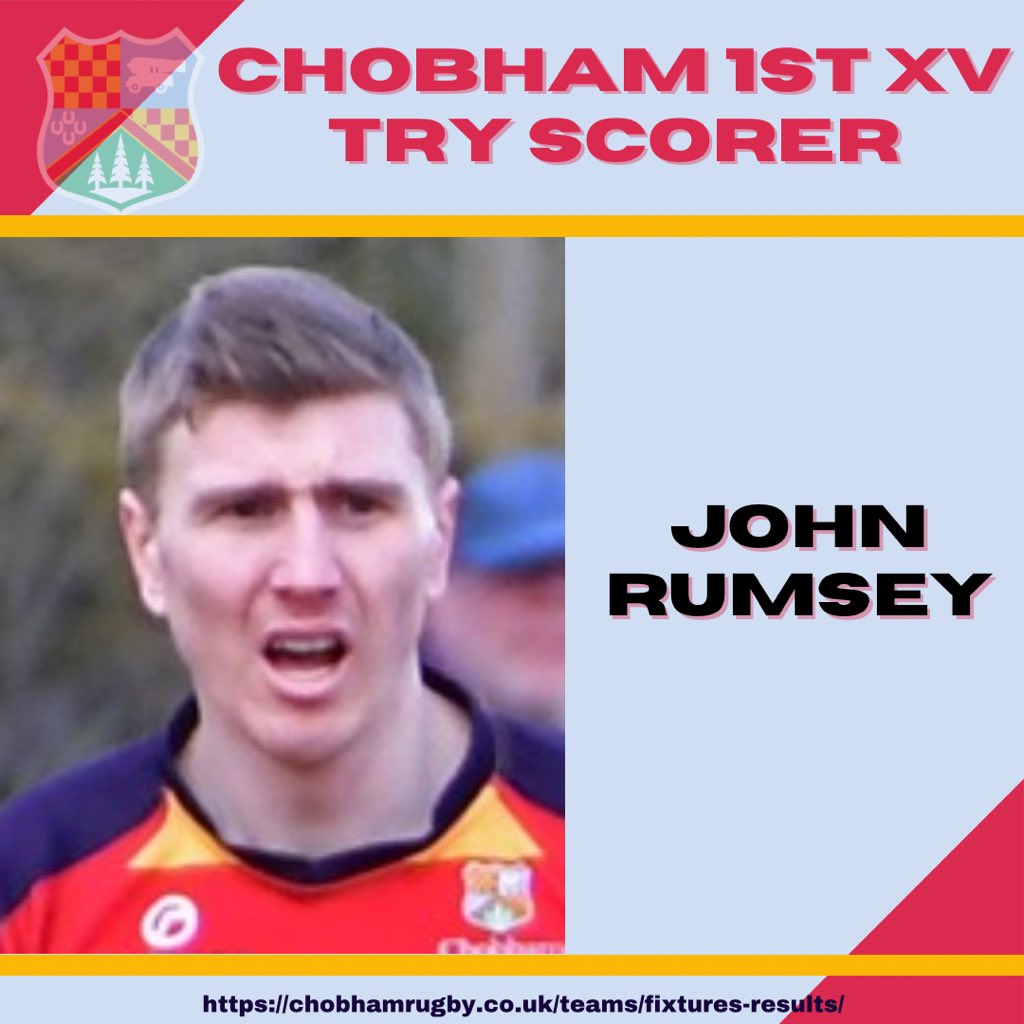 chobhamrugby's tweet photo. 39 mins
Chobham 5 - 12 @CullomptonRFC
Try - Rumsey (Ch#14)
#gomightychobham
#pjcc https://t.co/v5KeL72LTR
