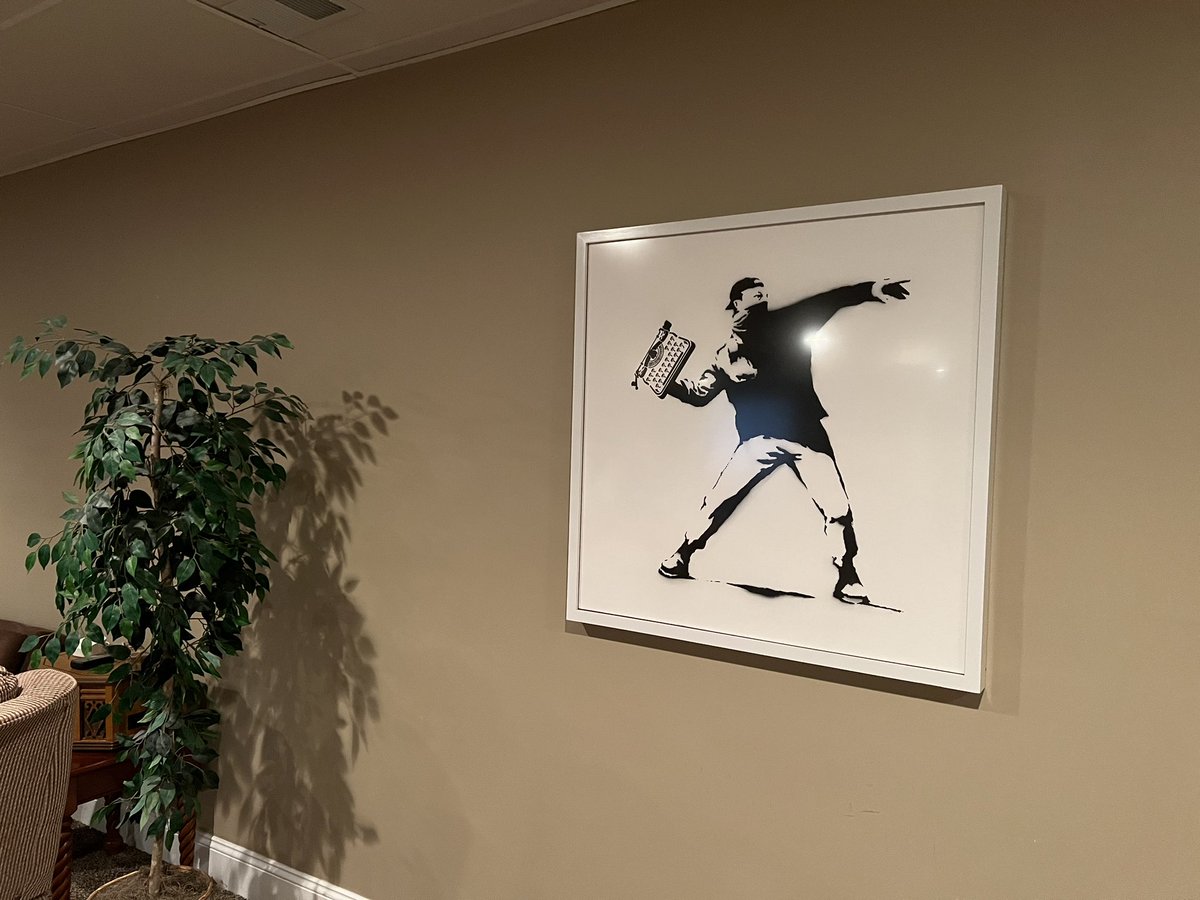 Excited about my new #WRDSMTH original “Banksy” tribute piece.  #Banksy #urbanart #graffiti