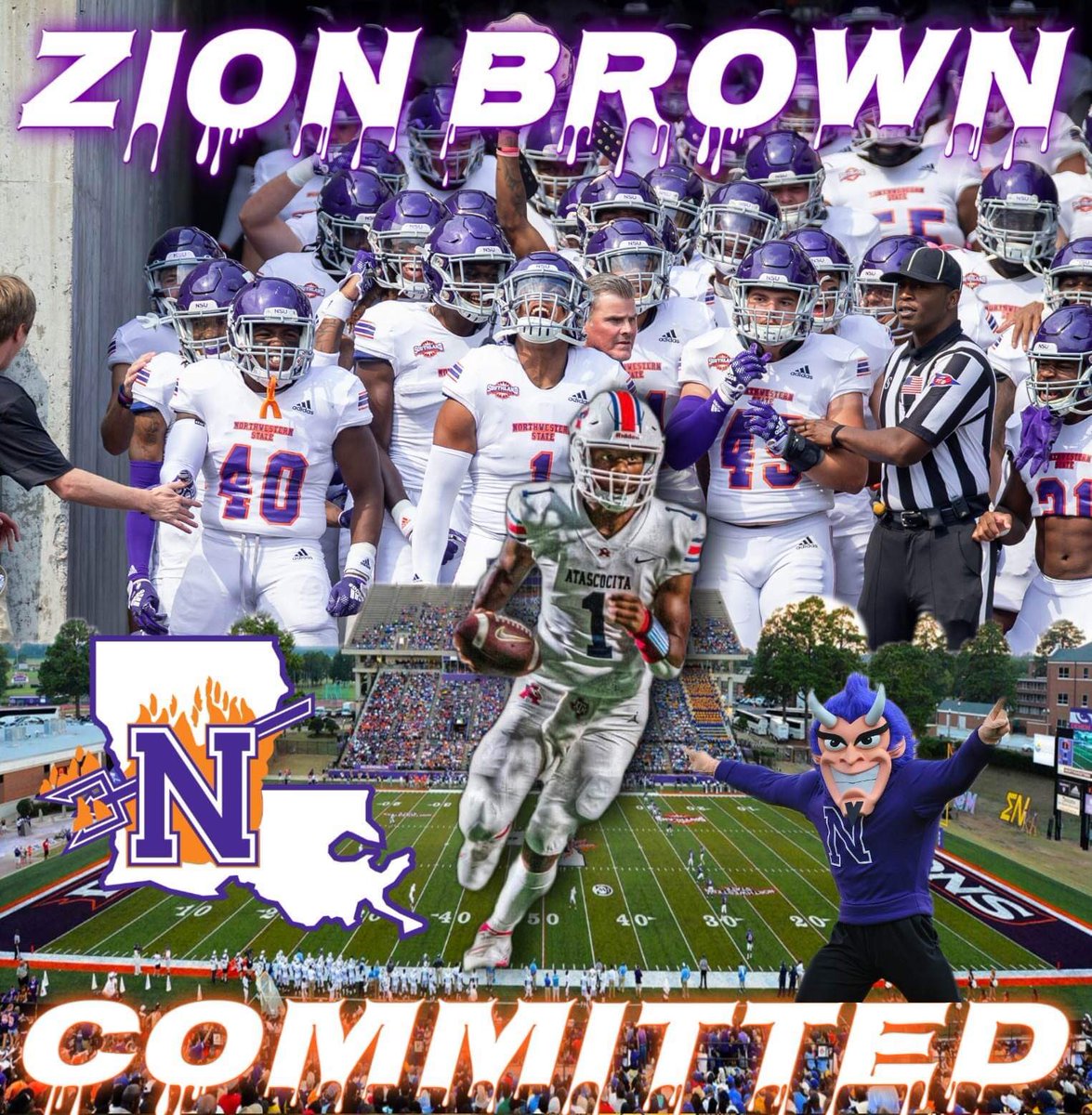 Zion Brown 2024 QB/Ath. Track tweet media