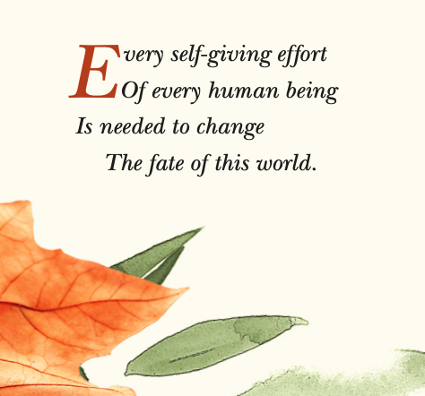 Let's honour our Mother Earth 🌎 on #EarthDay! Taking inspiration from words of wisdom by Sri Chinmoy  listentonature.net 🌳🌄