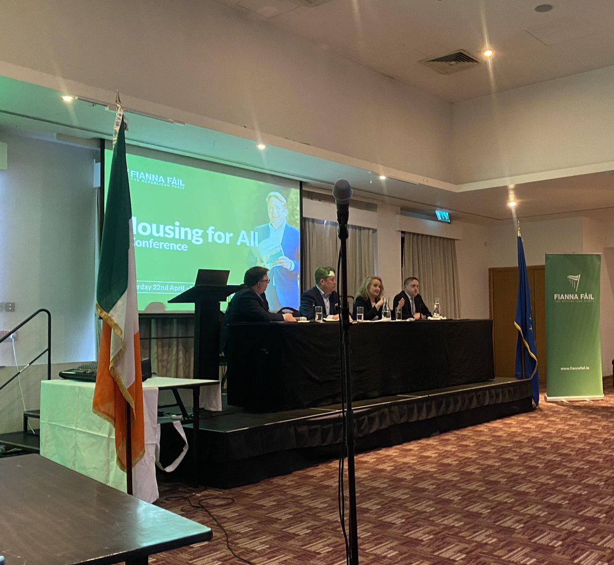 pcawley20ff's tweet photo. Good debate at today’s conference on #HousingForAll with Minister @DarraghOBrienTD, it’s clear Fianna Fáil is committed to delivering housing and making home ownership a reality for young people. #PartyOfCommunity https://t.co/NN2vbUlPkj