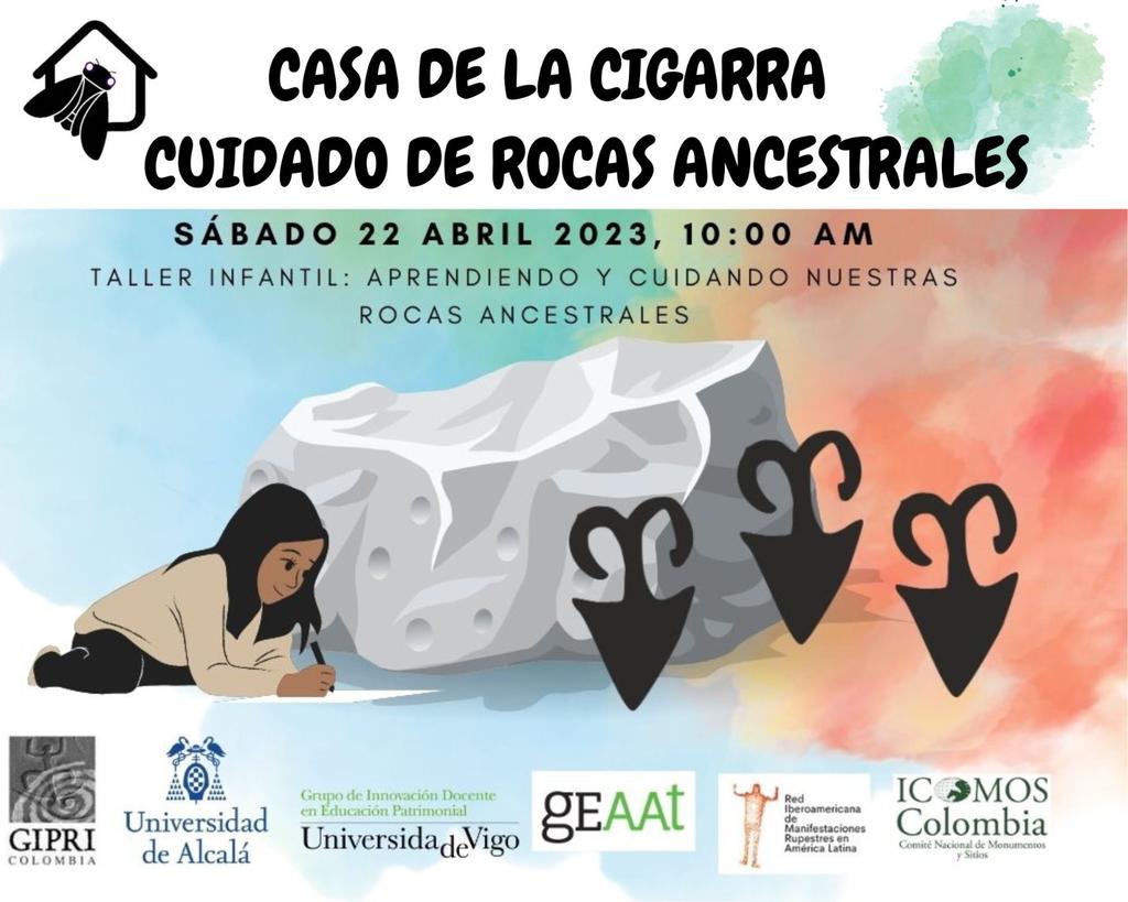 ACOARQ_'s tweet photo. Hoy en Mesitas de #ElColegio se desarrolla el taller infantil "Cuidado de rocas ancestrales". Una valiosa iniciativa de apropiación y protección comunitaria del patrimonio arqueológico rupestre.
Jornada impulsada por #GIPRI e @ICOMOS en Colombia. https://t.co/iprdHg49vO