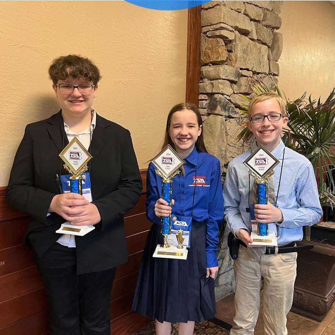 SWTSA's tweet photo. We swept PA Logo Design winning 1st, 2nd, and 3rd place. https://t.co/l9vTyO1JiA