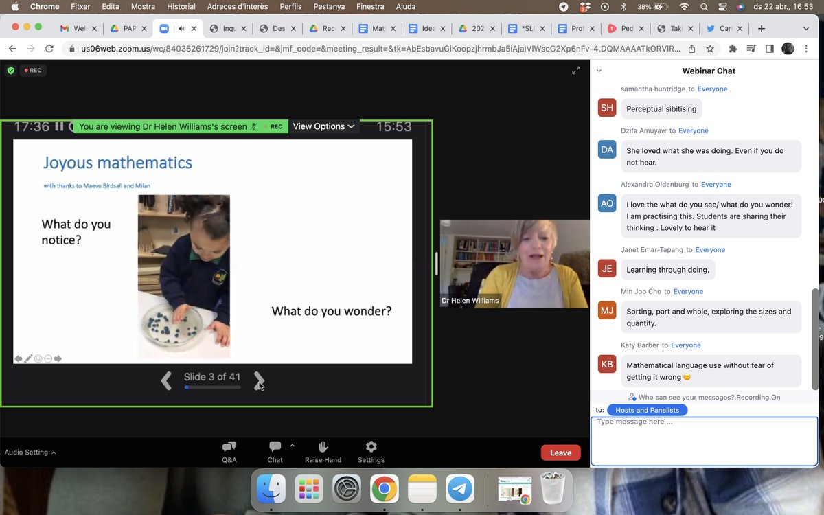 MissCarlaD's tweet photo. Warm relationships in maths experiences. What is maths? #PlaySummit Math language use without fear of getting it wrong. @toddle_edu with @helenjwc #risktaker #inquirer #pypteacher #playfulmathematics https://t.co/fIFsZVYxTJ
