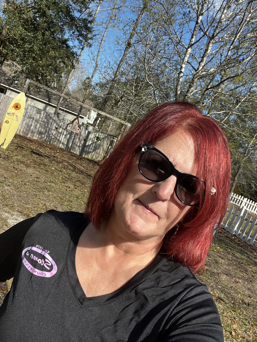 Wild_Flower01's tweet photo. @jjays_captions This is me and my hubby. Birthday celebration on the rooftop @Churchillspub in Savannah, Georgia. And here is one of me in our backyard!! https://t.co/9mZg9n34jK