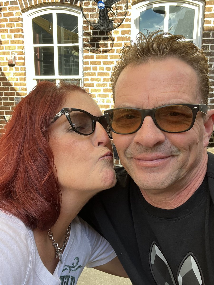 Wild_Flower01's tweet photo. @jjays_captions This is me and my hubby. Birthday celebration on the rooftop @Churchillspub in Savannah, Georgia. And here is one of me in our backyard!! https://t.co/9mZg9n34jK