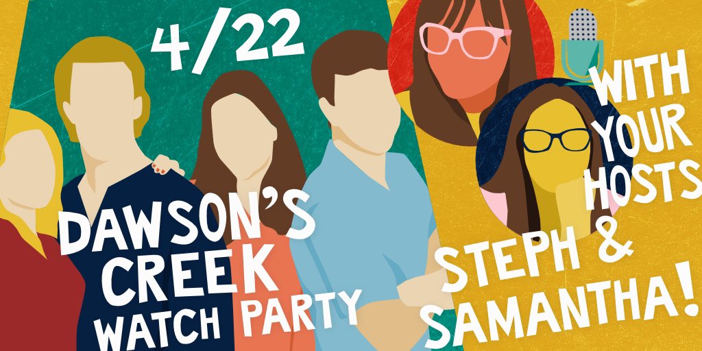 JoinRemarkist's tweet photo. It’s #DawsonsCreek day! Have you joined us for our Saturday visits to the Creek yet?! Hang with us today at 10amPT/1pmET for a watch party of S1,E8 with hosts @stephburdorff and @sammyfromitaly! Meet us in the audio den on the Remarkist app! https://t.co/yqtfGFXmO5