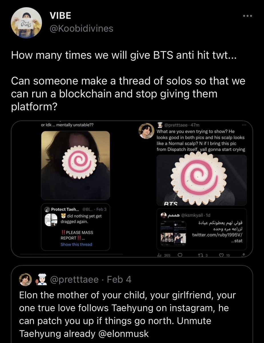 idolthv's tweet photo. yall wanna talk about elo then when we gonna talk about undercover pjm koobidivines being a whole taehyung anti who always calls out kths but the first one to retweet tweets and interact with known vile pjms but becos she get likes defending her real favs 24/7 its not a problem https://t.co/Z0MzC3RCLa