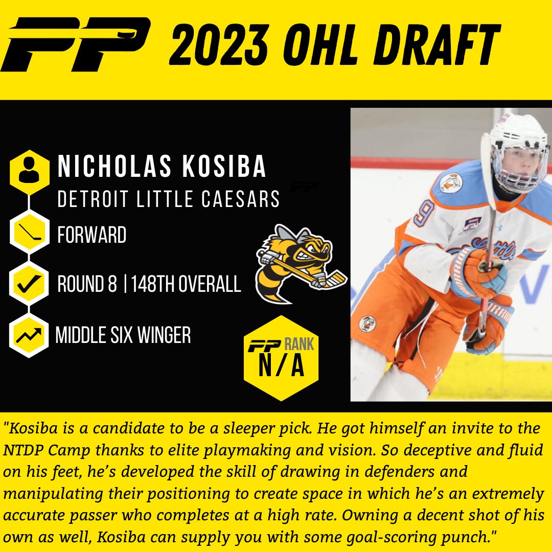 The @StingHockey have selected Nicholas Kosiba from the Detroit Little Caesars. Kosiba tallied 135 points in 80 games this season!

Read up on plenty of scouting reports on Kosiba: puckpreps.com/players/nichol…