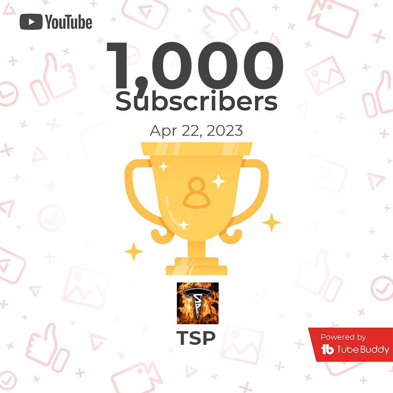 TSProject8's tweet photo. We did it PROJECTS!!! We hit 1k subs! And its all because of your support!!! Thank you all! #YouTube #1kcreator #1000subs #tsp #Thesideproject #StreamersConnected #youtubeshorts https://t.co/a4Z4Por0Ut