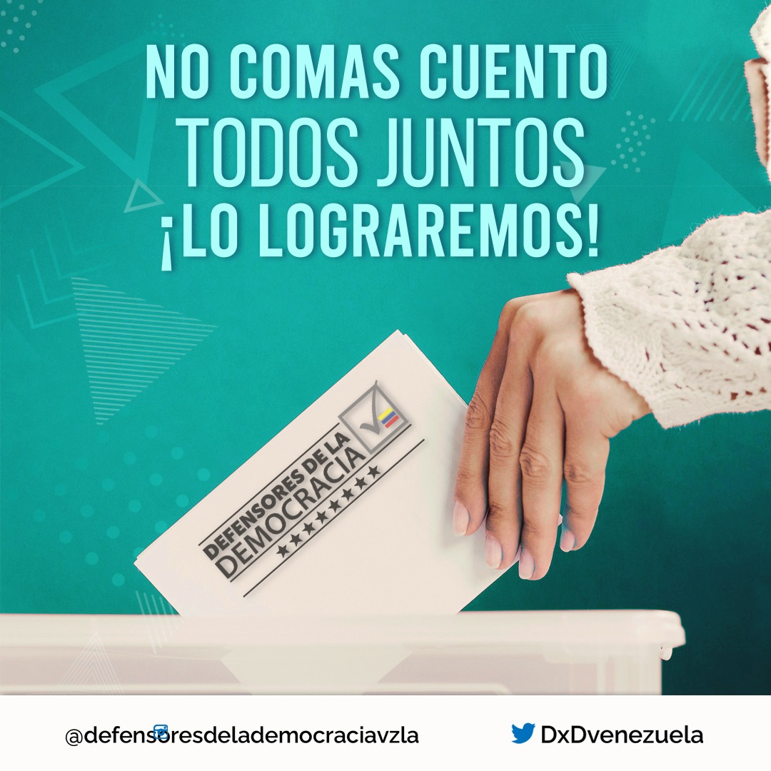 No comas cuento! Todos #unidos y organizados podemos lograr el rescate de la #democracia #DefensoresDeLaDemocracia #Participa #EleccionesLibresJustasYVerificables