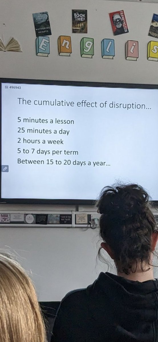Every Minute Matters. 
Disruption free learning essential.
