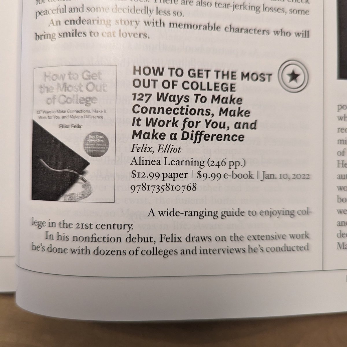 Great to see @Mostcollege featured in the indie section of April's @KirkusReviews! You can read the full review here: tinyurl.com/mostcollege-ki… #mostcollege #collegetips