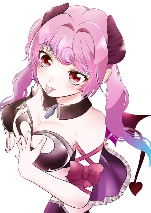 去年の夏に描いたメル子のカラーラフ#サキュバスイッチ 