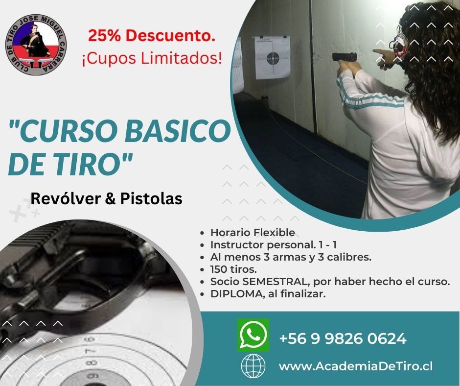 RT
📷Aprovecha Oferta 25% DESCUENTO. CUPOS LIMITADOS !
📷Curso de Tiro Básico + Socio Semestral GRATIS📷, sin costo alguno, por compra del curo. Acceso al club y uso de instalaciones, por 6 meses 📷 100% GRATIAS. Oferta POCOS DIAS !
>> INFO por 📷WhatsApp: 9 9826 0624
#ALERTA